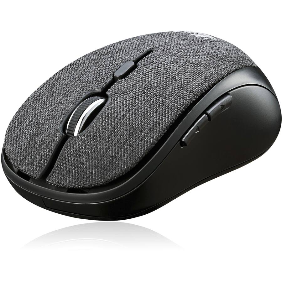Alt View 7. Adesso - Adesso iMouse S80B - Wireless Fabric Optical Mini Mouse (Black) - Optical - Wireless - 30 ft - Radio Frequency - 2.40 - Black.