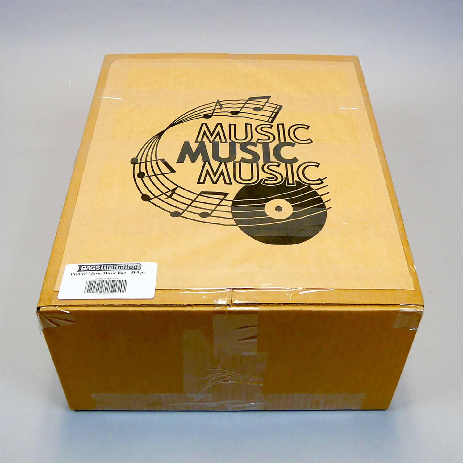 MUSIC MUSIC MUSIC

BAGS Unlimited  
Printed Music Music Bag - 500 pk
