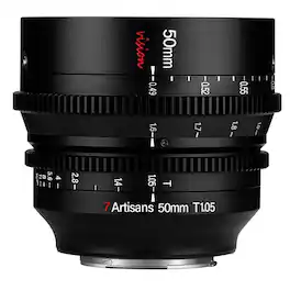 7artisans - Photoelectric 50mm T1.05 Vision Cine Lens for Canon RF, Black