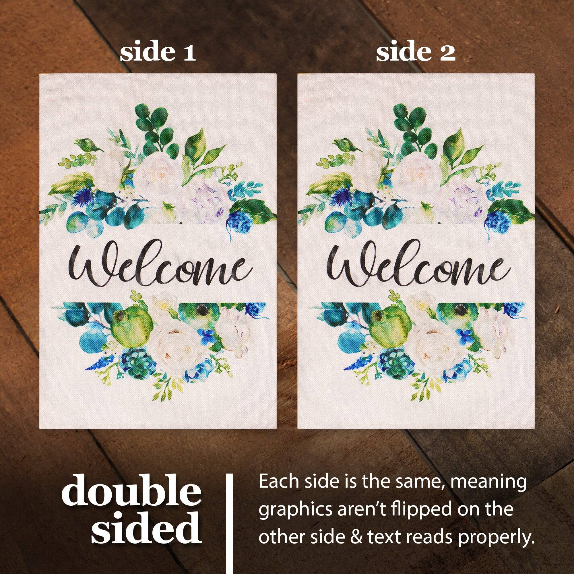 side 1 side 2

Welcome Welcome

Each side is the same, meaning graphics aren't flipped on the other side & text reads properly.
