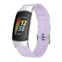 StrapsCo - Everyday Canvas Strap Nylon Watch Band For Fitbit Charge 6 - Lilac