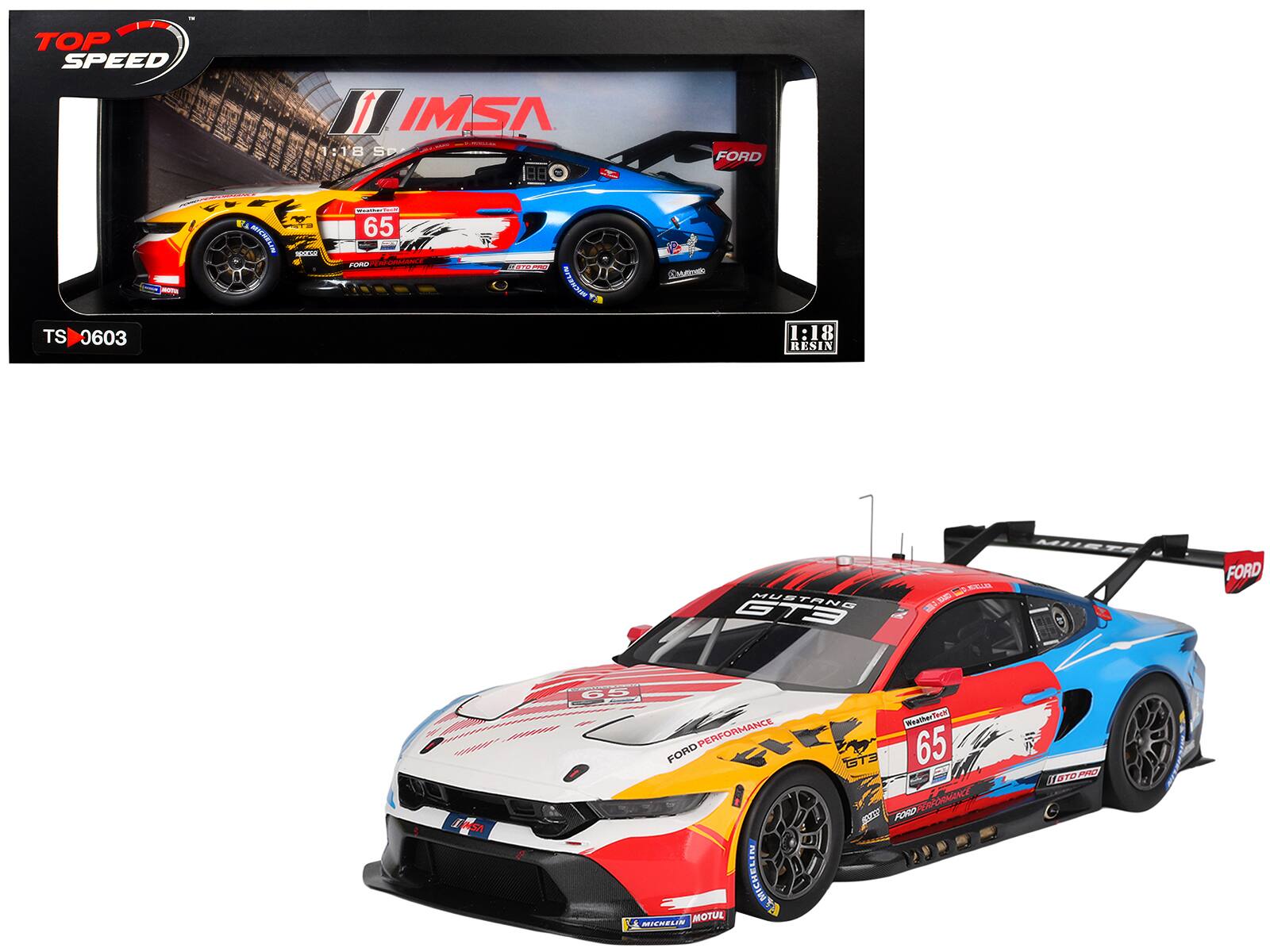 BER TOP SPEED 1:18 IMSA a:18 5P 3 FORD - 1 AIEHR - NE 65 - SSNC FUR LE MINNEL Cm TS TS 0603 1:18 RESIN S - MUSTANG G - A17 65 - WeatherTech Resin PERFORMANCE FIT 65 FORD TTA c OCY d Sz FORD LMICHELIN MOTUL A MIESEUR MIEWE TaTO FORD