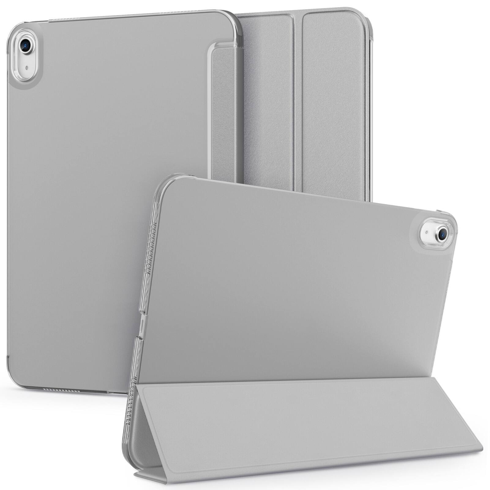 Front. DTTO - Case for iPad (A16) 11th Gen11- Inch 2025, for iPad 10th Gen 2022 ,Matte Frosted Shockproof Back ,Auto Sleep/Wake - Gray.