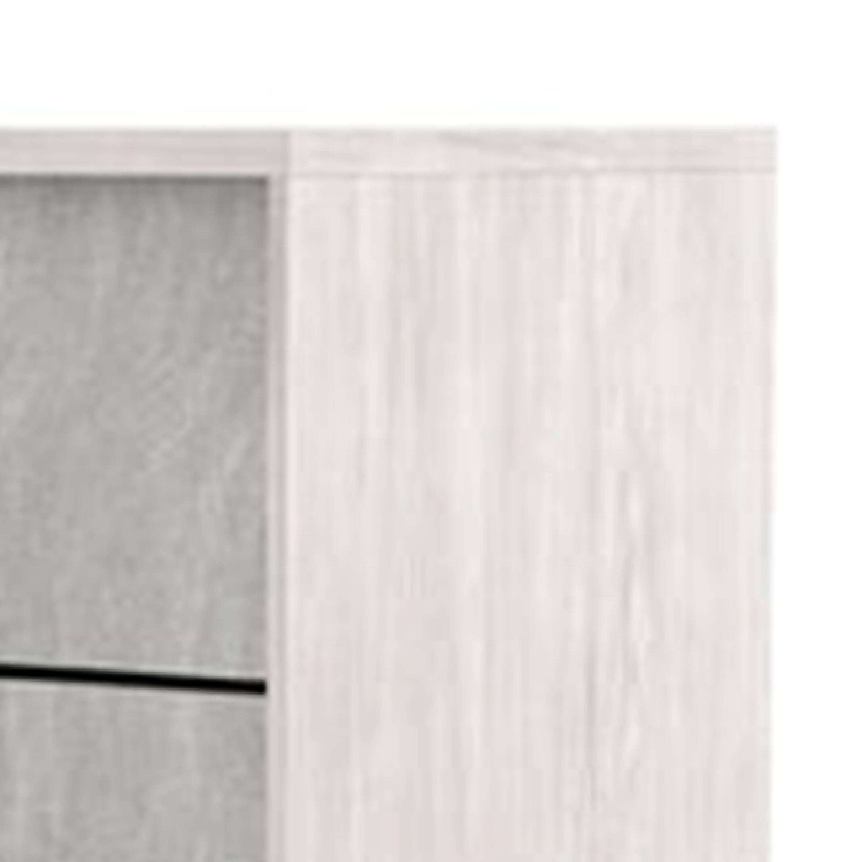 Alt View 2. Manhattan Lane - Nomi Nightstand, 2 Drawers and Melamine Top,24 Inch - White Wash, Stone Gray.