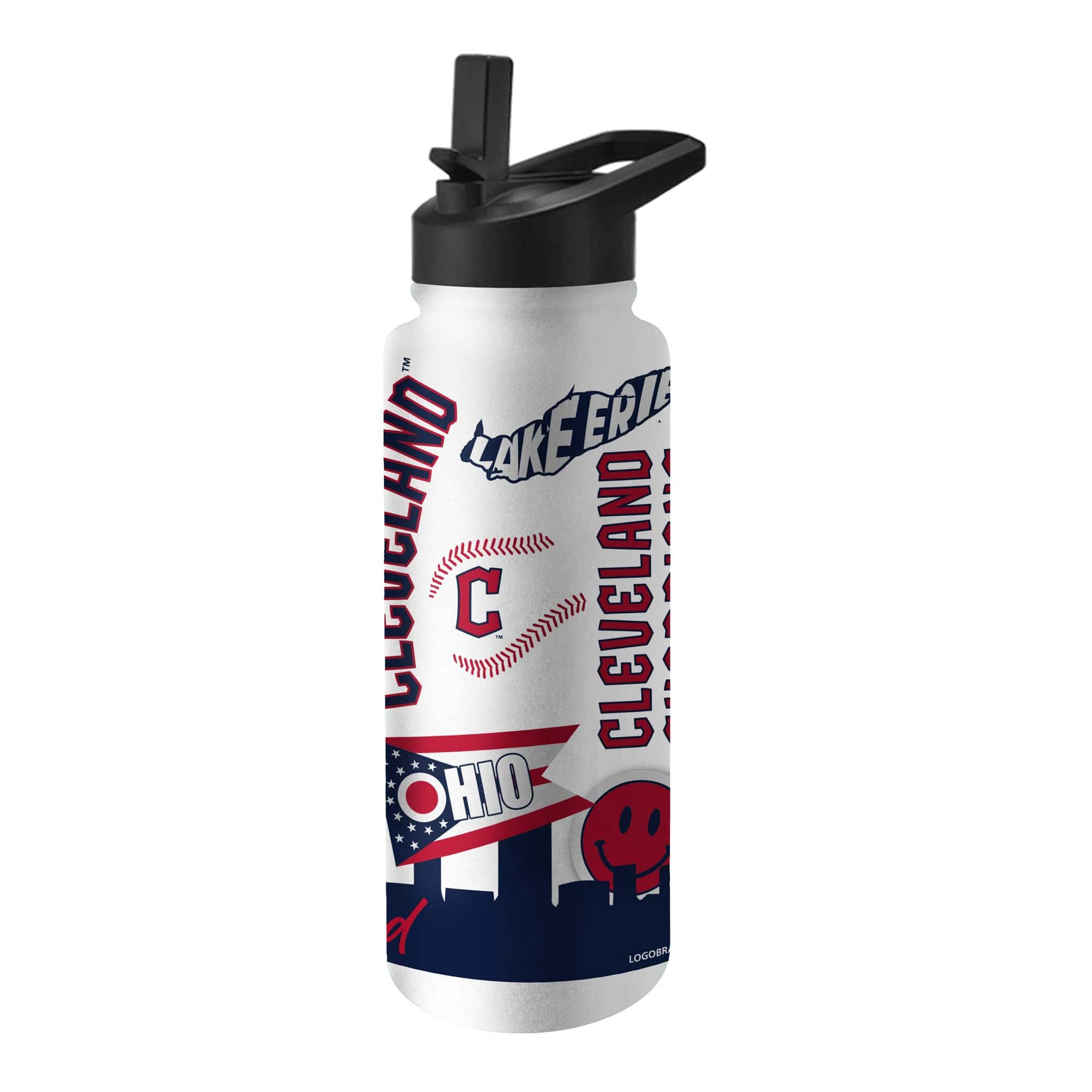Photos - Water Bottle Cleveland Logo Brands -  Guardians 34oz. Native Quencher Bottle - Multicolor 5267972 