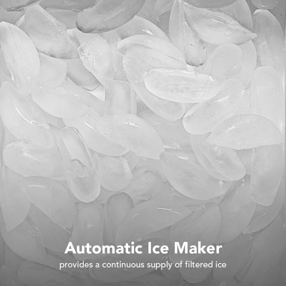 Automatic Ice Maker  
provides a continuous supply of filtered ice