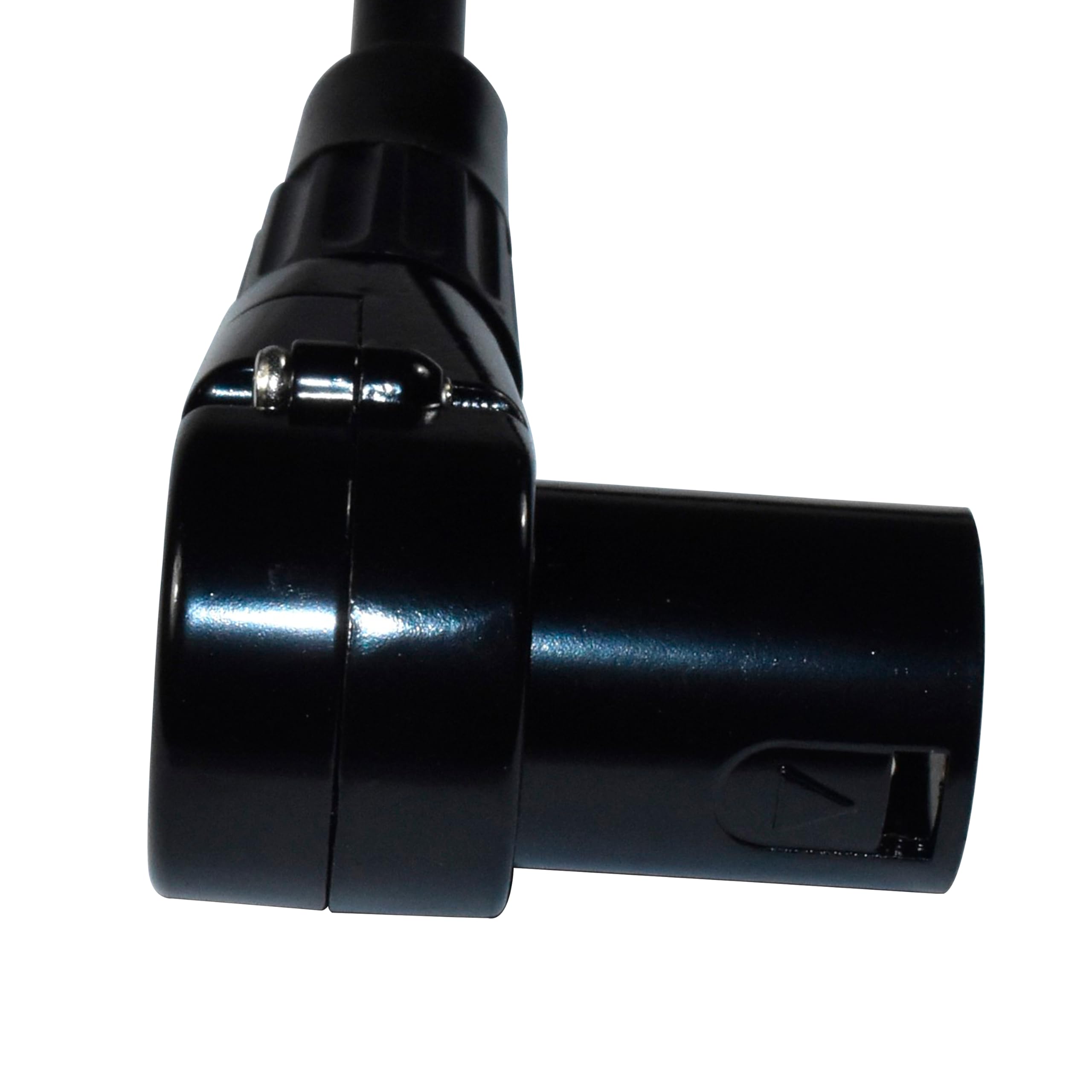 Alt View 5. HQRP - 5 ft 3-Pin XLR Microphone Cable - Right Angle Male to Right Angle Female for PA, Mixer, Audio Interface - Black.