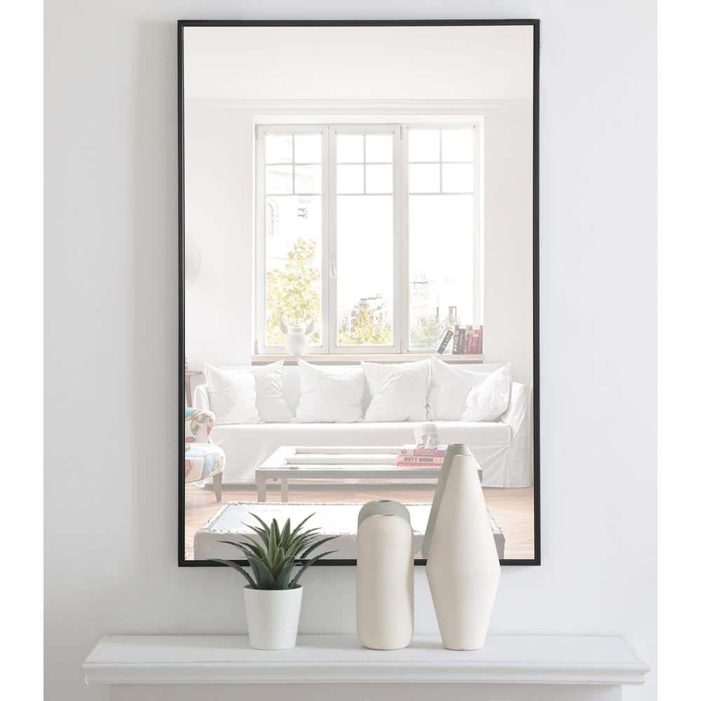 Elegant Decor - Metal frame Rectangle Mirror 28 inch - Black price history on PriceWatchPro