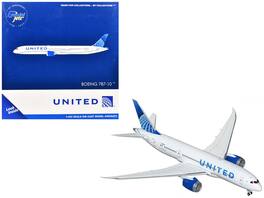 GeminiJets - Boeing 787-8 Commercial Aircraft United Airlines (N26902) Tail 1/400 Diecast Model Airplane - White with Blue
