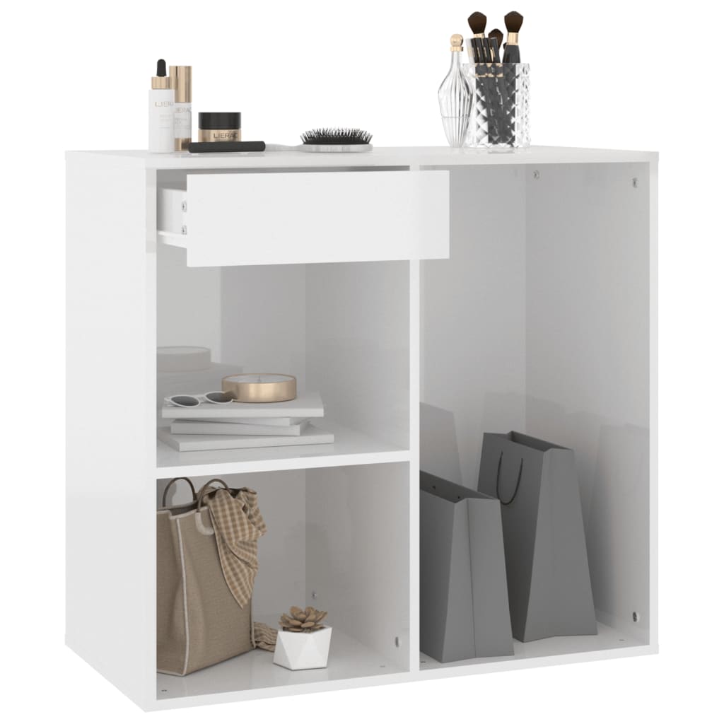 Alt View 5. Boyel Living - 31.5 in.W Modern High Gloss White Cosmetic Cabinet Engineered Wood - White.