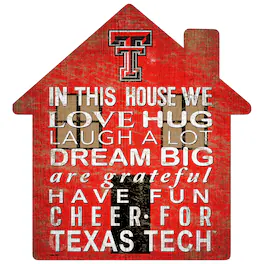 Fan Creations - Texas Tech Red Raiders 12'' Team House Sign - Multicolor