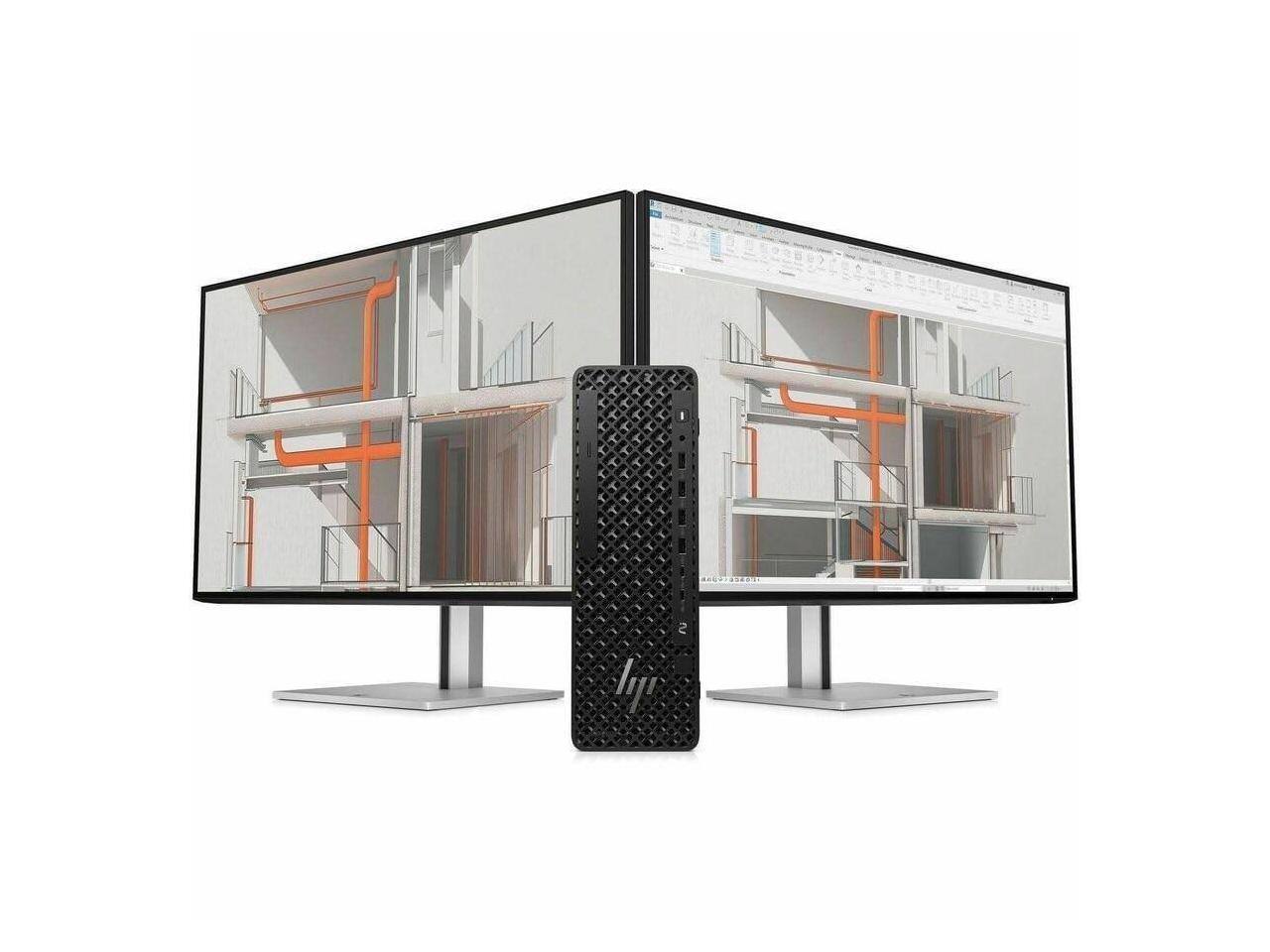 Alt View 3. HP - HP Z2 G1i - Intel Core Ultra 5 245K - 32 GB - 1 TB SSD - Win 11 Pro - NVIDIA A400 4 GB - Gigabit - 500W - Black.