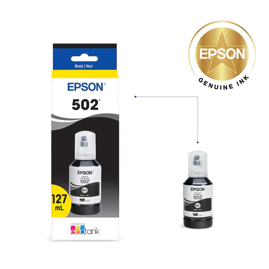 Epson EcoTank 502 Ink Bottle Black T502120-S - Best Buy