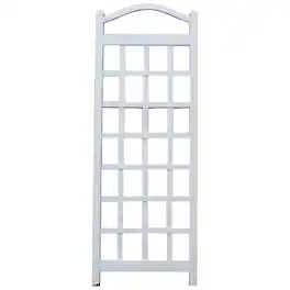 Dura-Trel - Cambridge 28 x 75 Inch PVC Vinyl Outdoor Garden Patio Trellis - White