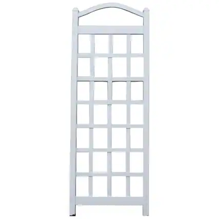 Front. Dura-Trel - Dura-Trel Cambridge 28 x 75 Inch PVC Vinyl Outdoor Garden Patio Trellis, White - White.