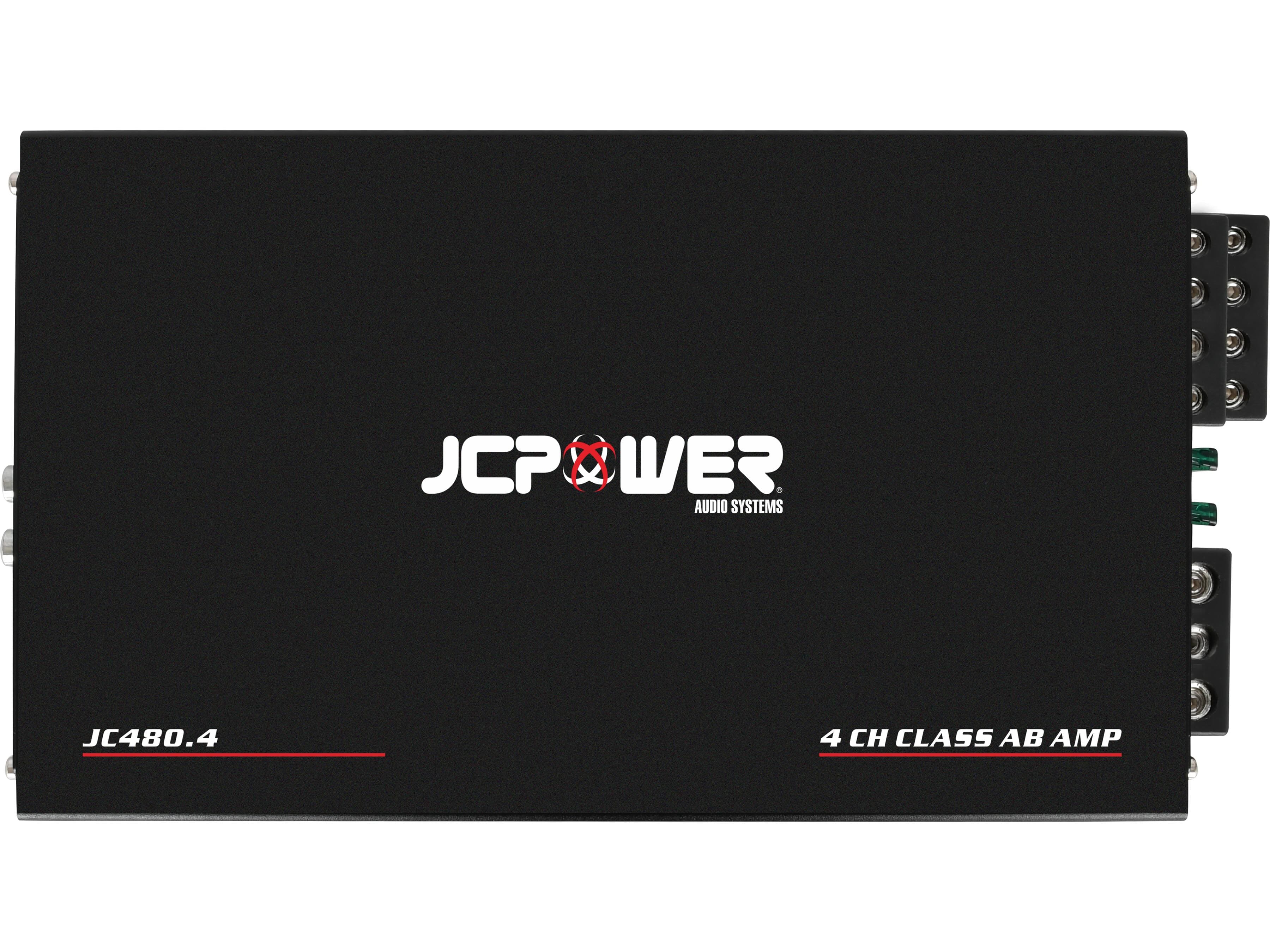 JCPower Audio Systems - JC-Series 480w 4-Channel Amplifier - Black