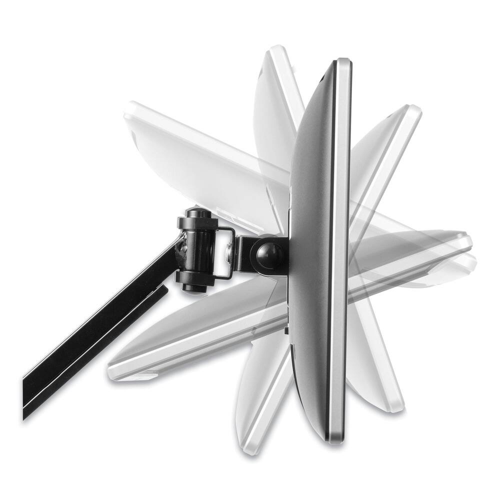 Left. Fellowes - 180 Degree Rotation 45 Degree Tilt 360 Degree Pan Supports 20 lbs. Designer Suites Flat Panel Monitor Arm - Black.