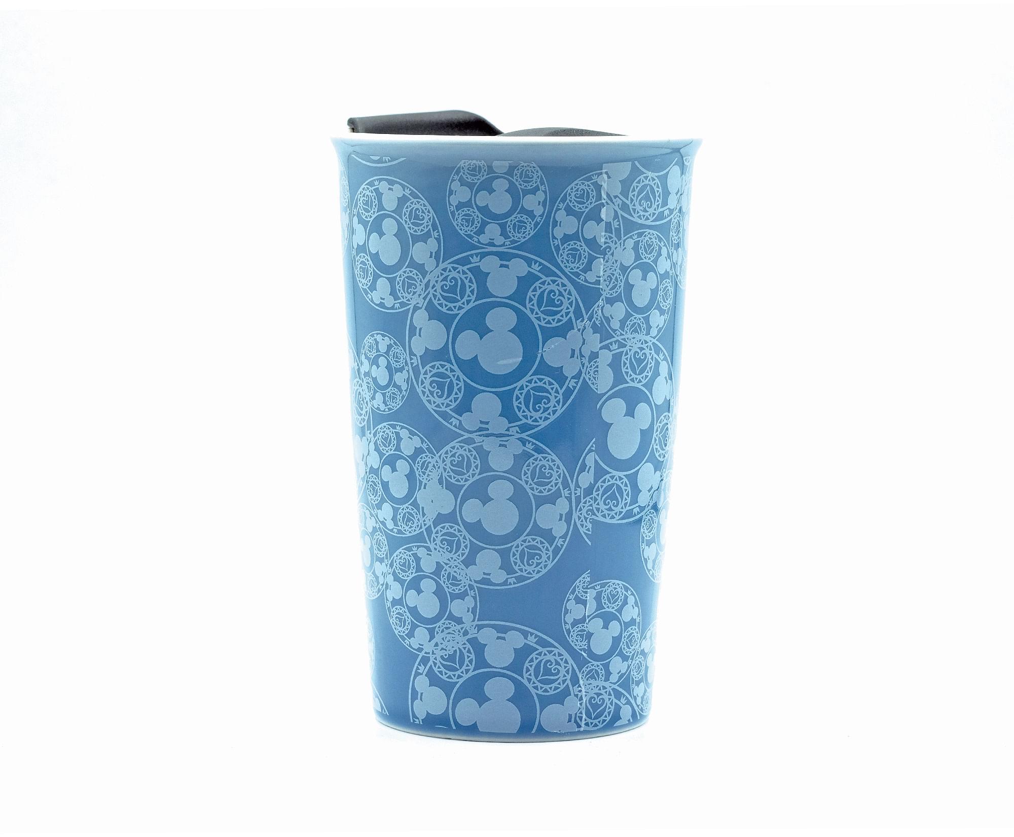 Alt View 1. Silver Buffalo - Kingdom Hearts Guiding Key Ceramic Travel Mug with Lid | Holds 10 Ounces - Blue.