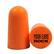 Alt View 11. 3M - 12-Pack Foam Earplugs with Black Laser-engraved keychain container - Neon Yellow/Orange.