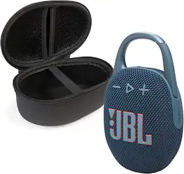 Bundle - JBL - Clip 5 Bluetooth Speaker and divvi! Protective Case - Blue