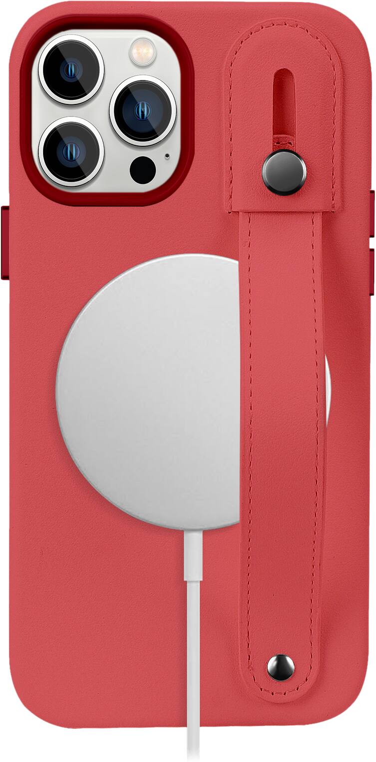 Alt View 17. SaharaCase - FingerGrip Series Case for Apple iPhone 14 Pro - Red.