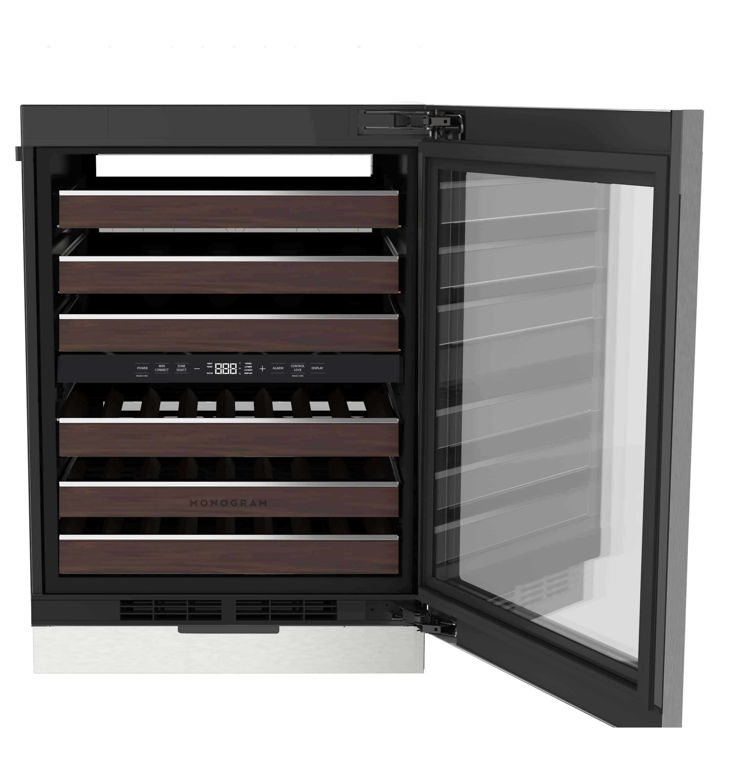 Monogram 42 Bottle Built In Wine Cooler with Dual Zone