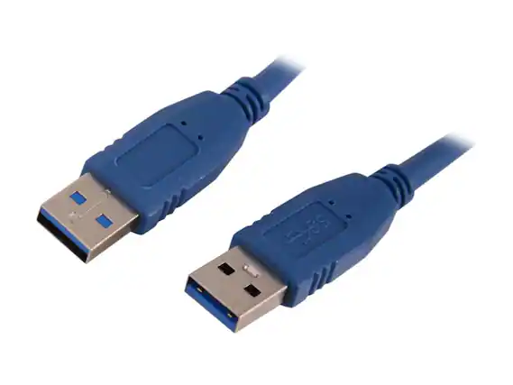 Front. Nippon Labs - Nippon Labs USB3-3MM Blue USB 3.0 A Male to A Male Cable.