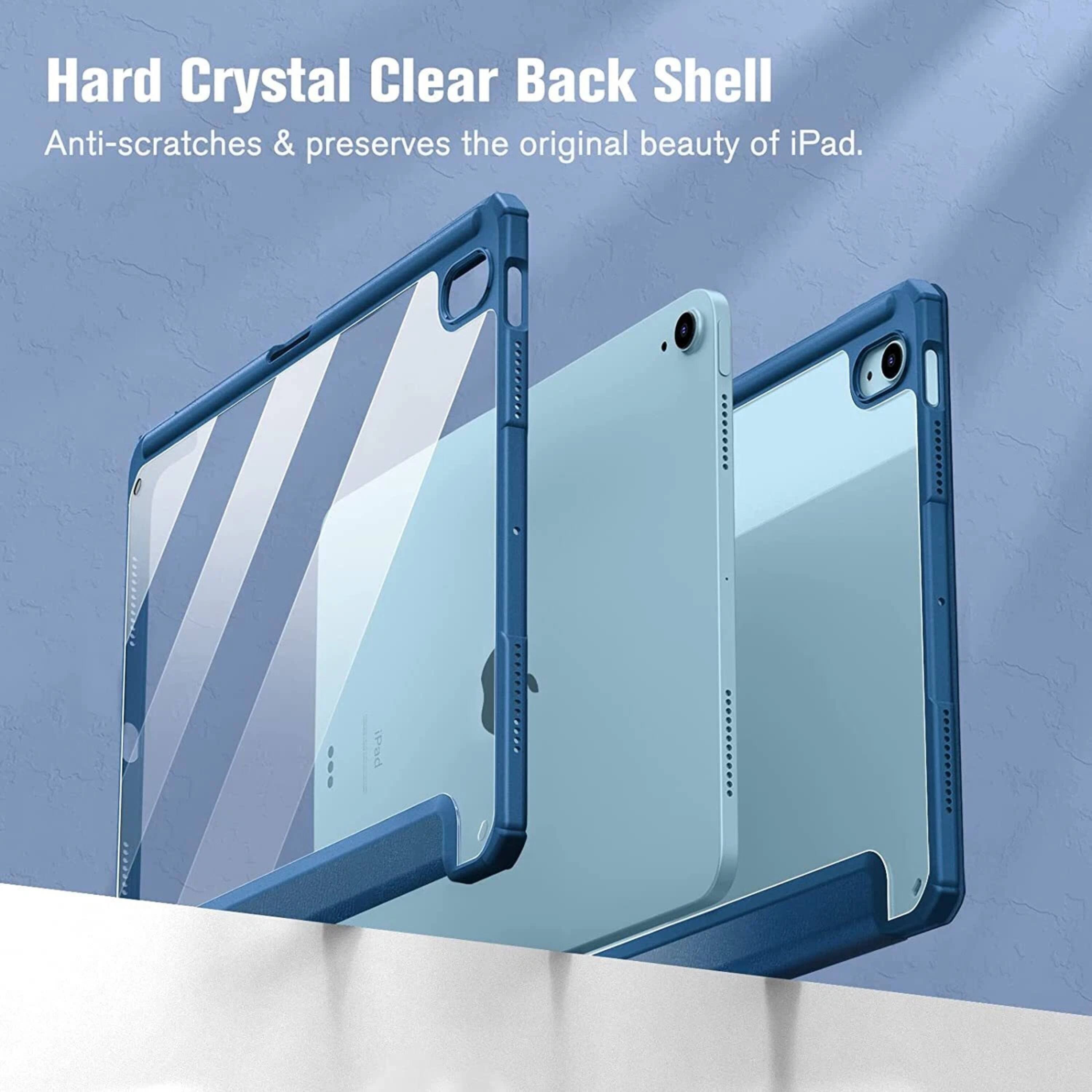 Hard Crystal Clear Back Shell  
Anti-scratches & preserves the original beauty of iPad.