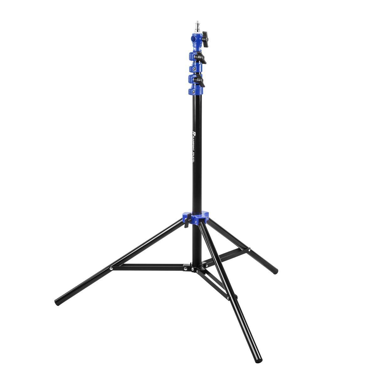 Front. Flashpoint - Flashpoint Pro Air-Cushioned Heavy-Duty Light Stand (Blue, 7.2').