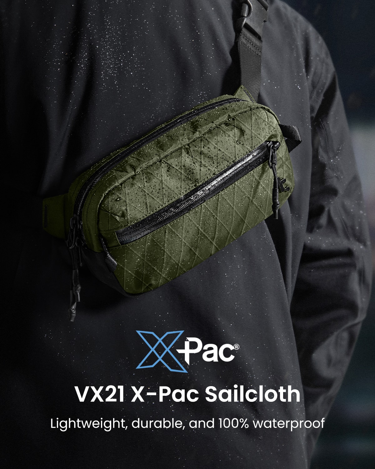 Pac VX21 X-Pc Sailcloth Lightweight, durable, and 100% waterproof.
