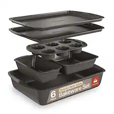 Deluxe Non-stick Bakeware Set 6 Piece