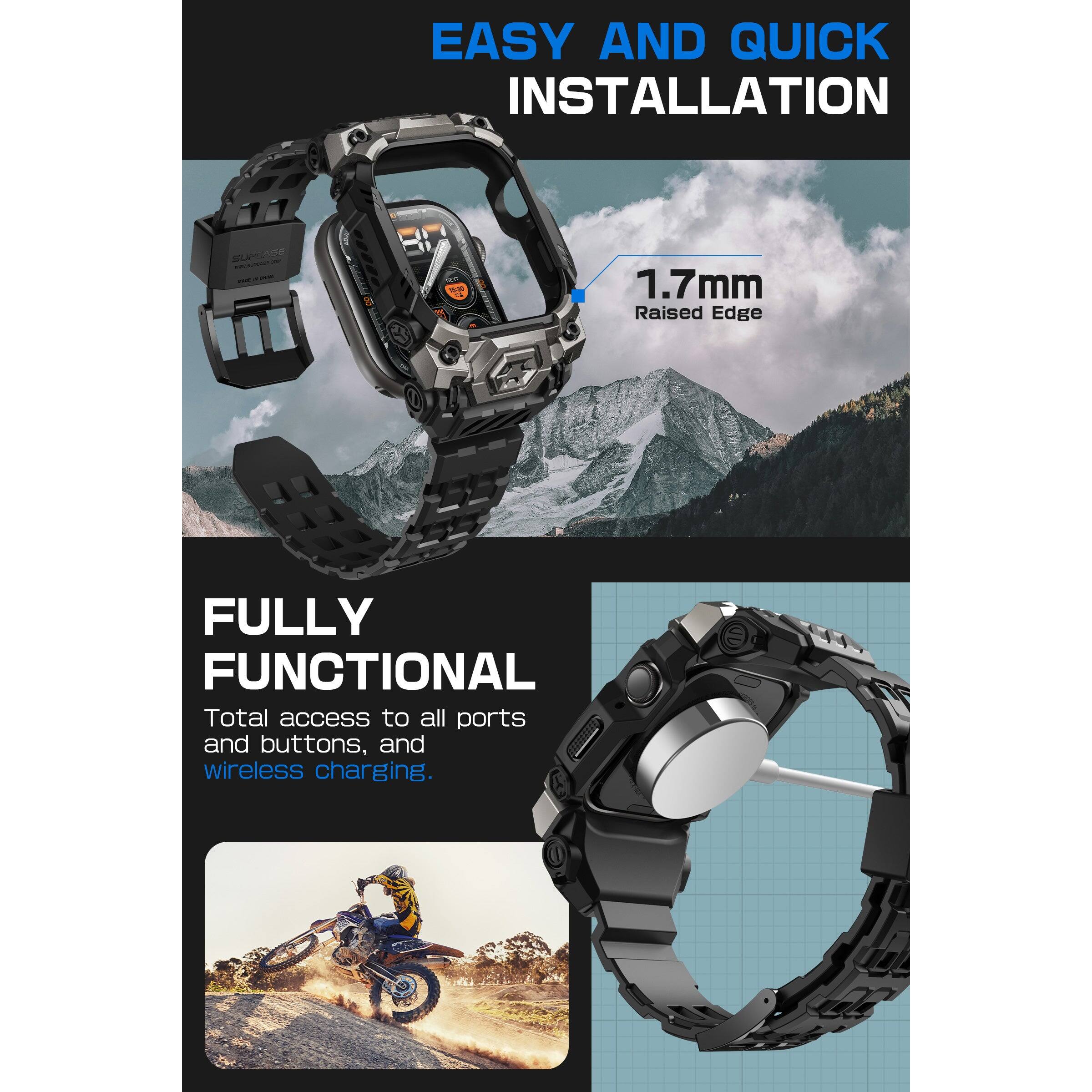 EASY AND QUICK INSTALLATION

1.7mm Raised Edge

FULLY FUNCTIONAL

Total access to all ports and buttons, and wireless charging.