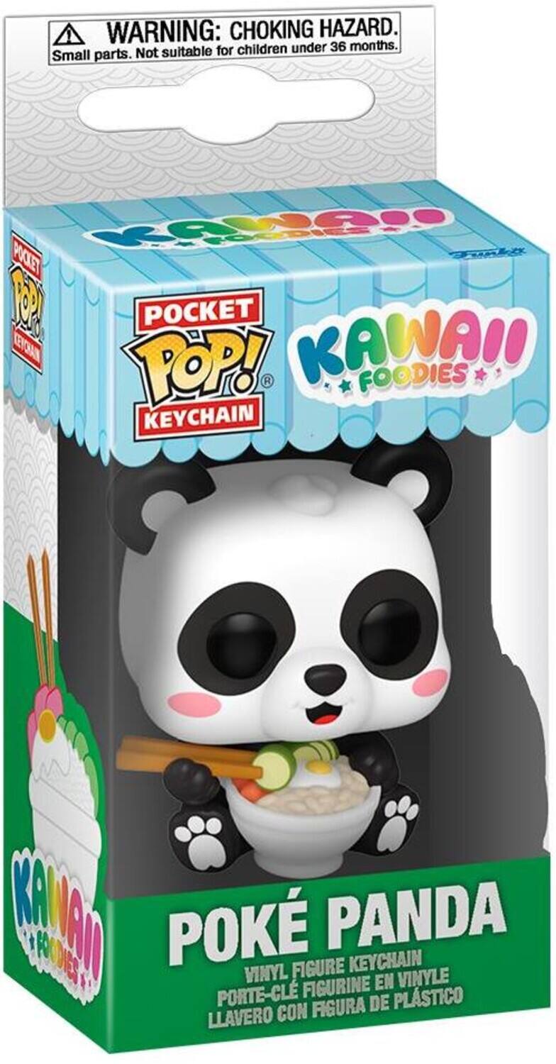 ! WARNING: CHOKING HAZARD. Small parts. Not suitable for children under 36 months. POCKET POP! KAWAII FOODIES KEYCHAIN POKÉ PANDA VINYL FIGURE KEYCHAIN PORTE-CLÉ FIGURINE EN VINYLE LLAVERO CON FIGURA DE PLASTICO