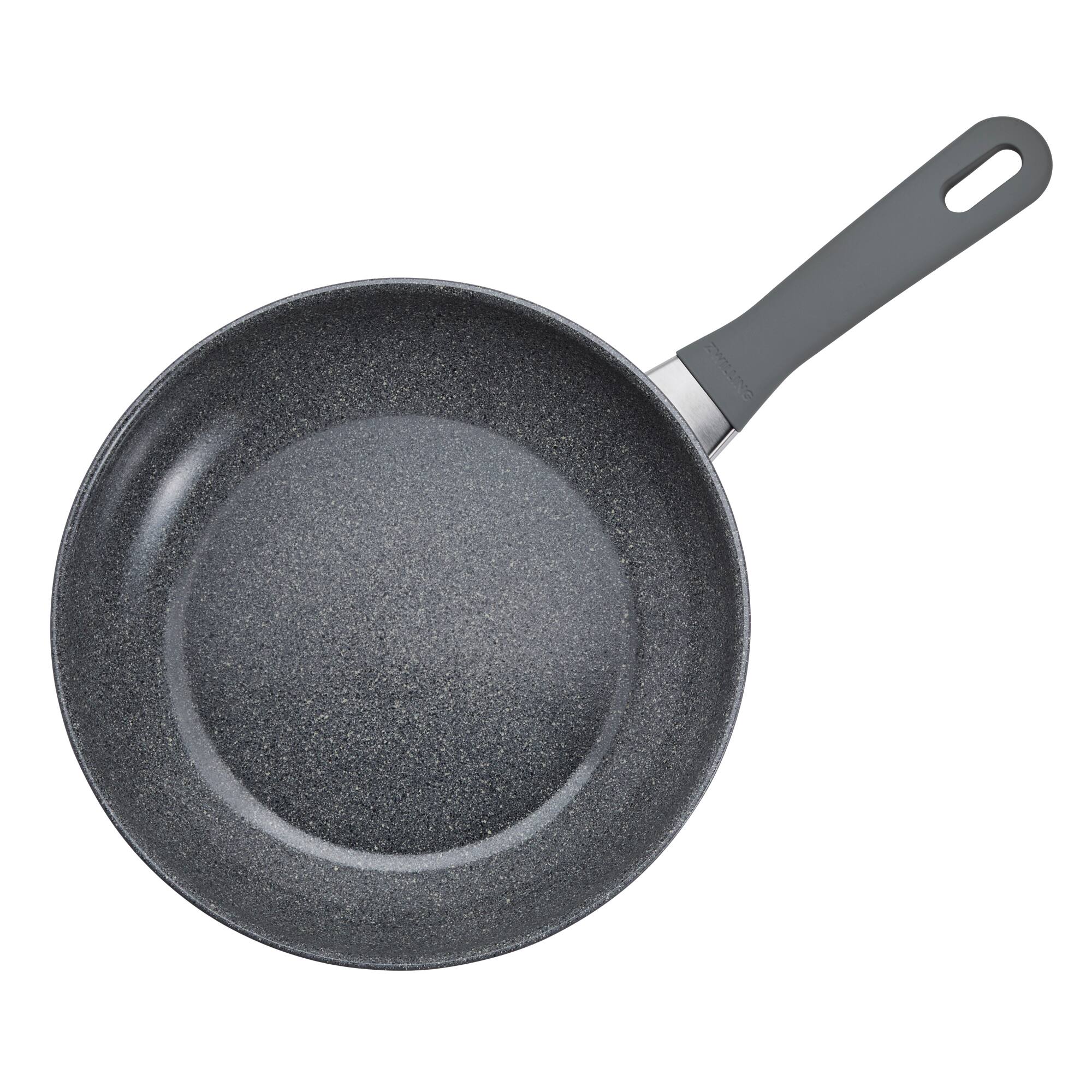 Alt View 1. ZWILLING - ZWILLING Parma Plus Ceramic 10-inch Aluminum Ceramic Nonstick Fry Pan - Grey.