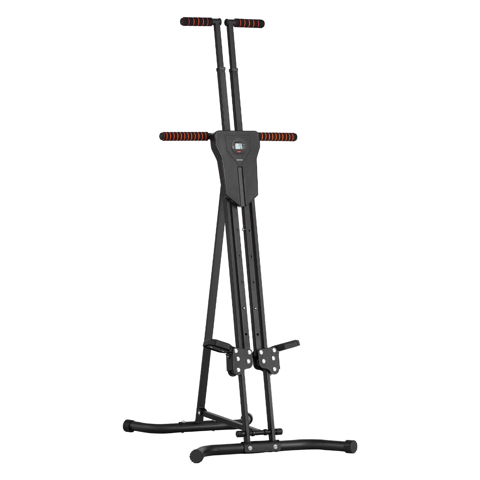 Alt View 5. VEVOR - Stair Stepper, Step Range Exercise Machine, Vertical Climber for Home Gym Exercise, Compact Folding Cardio Climber - Black.