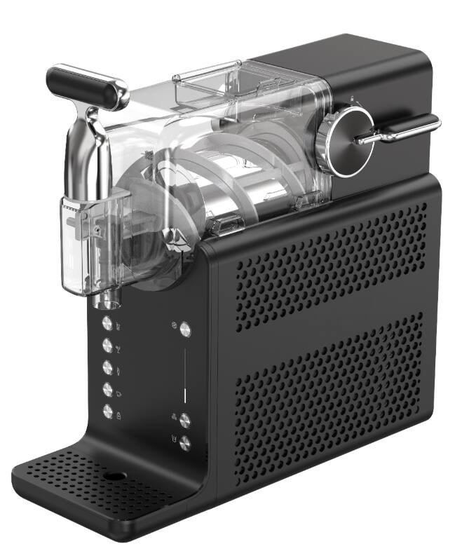 Front. Sweet - Slushie Machine, No Ice Needed Frozen Drink Maker (Black) - Black.