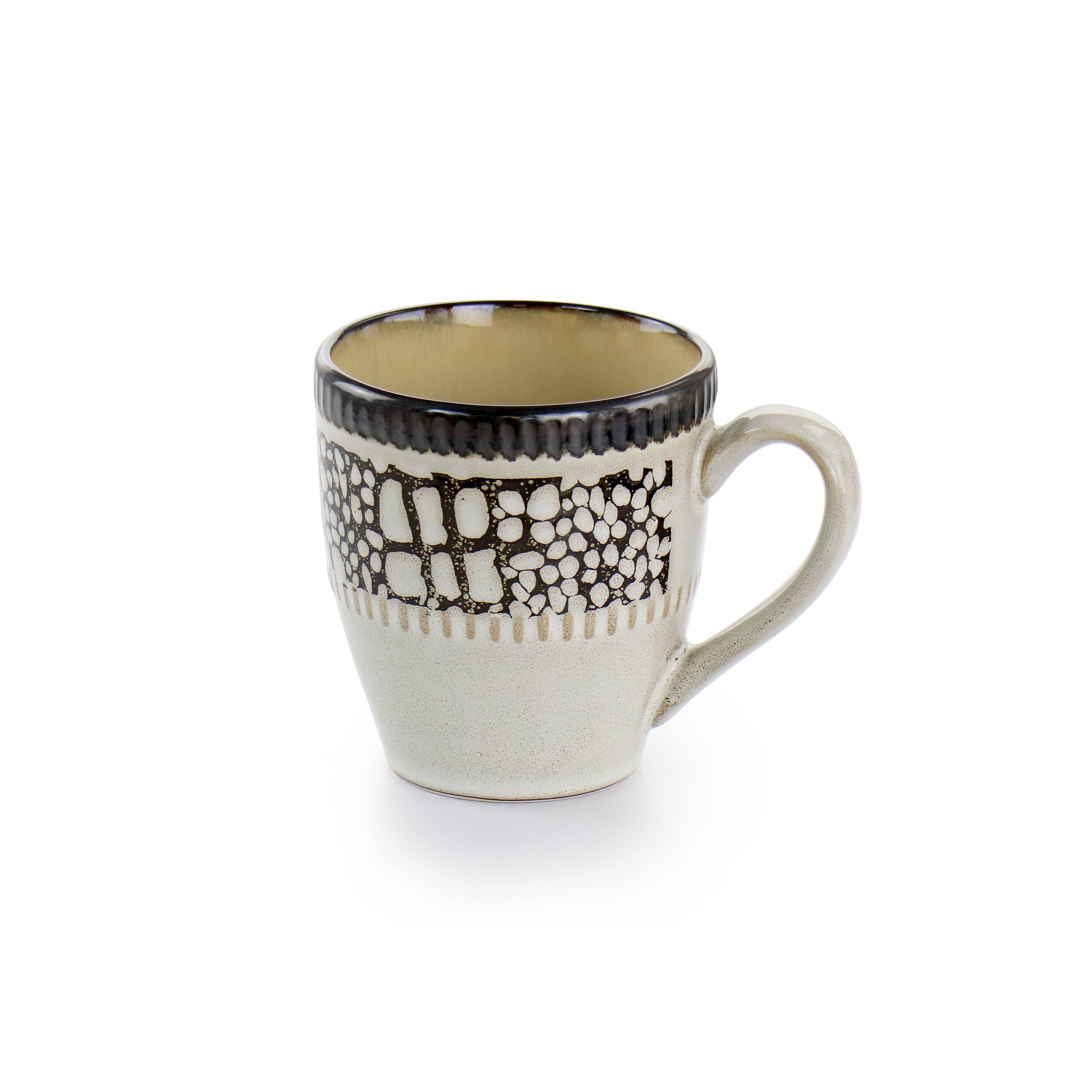 Alt View 5. Elama - Elama Desert Sand 16 Piece Stoneware Dinnerware Set - Sand and Black.