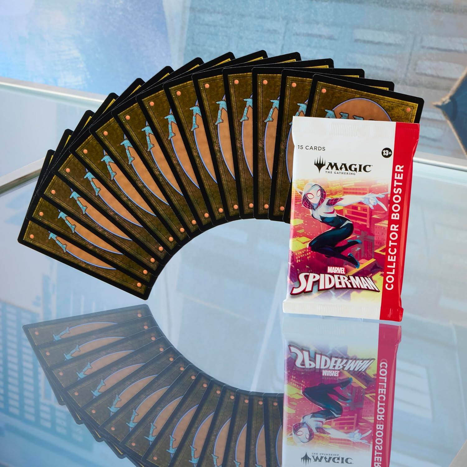 15 CARDS 13+ MAGIC THE GATHERING COLLECTOR BOOSTER SPIDER-MAN MARVEL