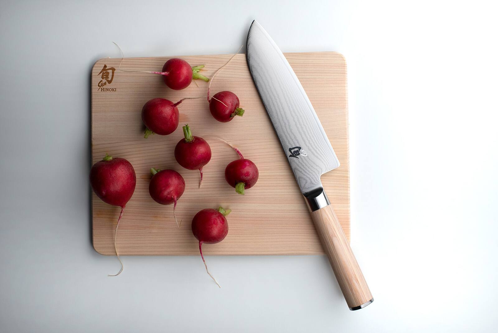 Alt View 4. Shun - Classic Blonde Santoku Knife, 7 Inch - Tan.