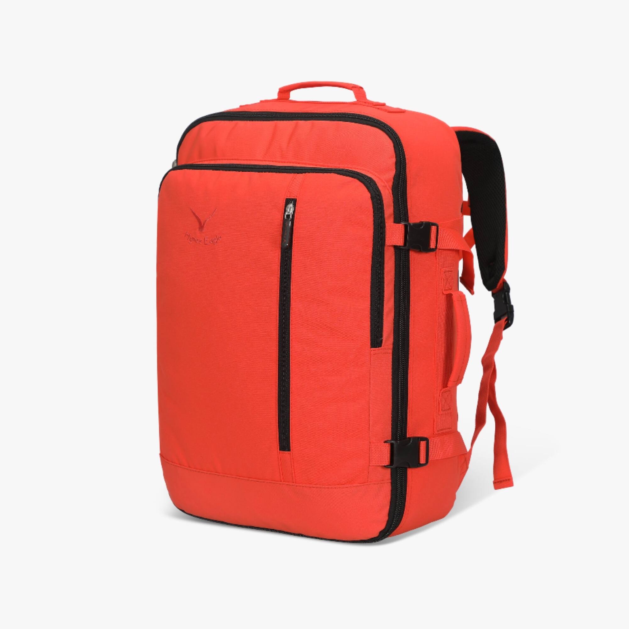 Front. Hynes Eagle - Carry-On Travel Backpack (38L) - Sunset Orange.