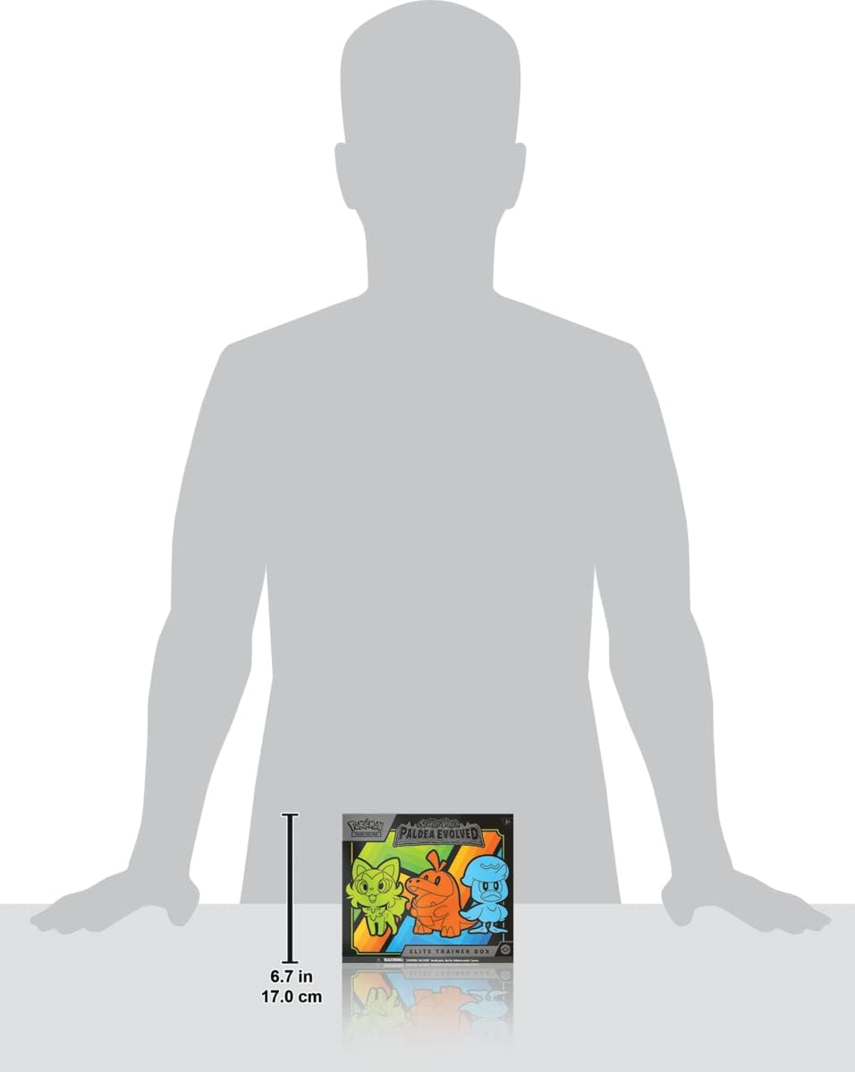 6.7 in 17.0 cm  
PALDEA EVOLVED  
ELITE TRAINER BOX