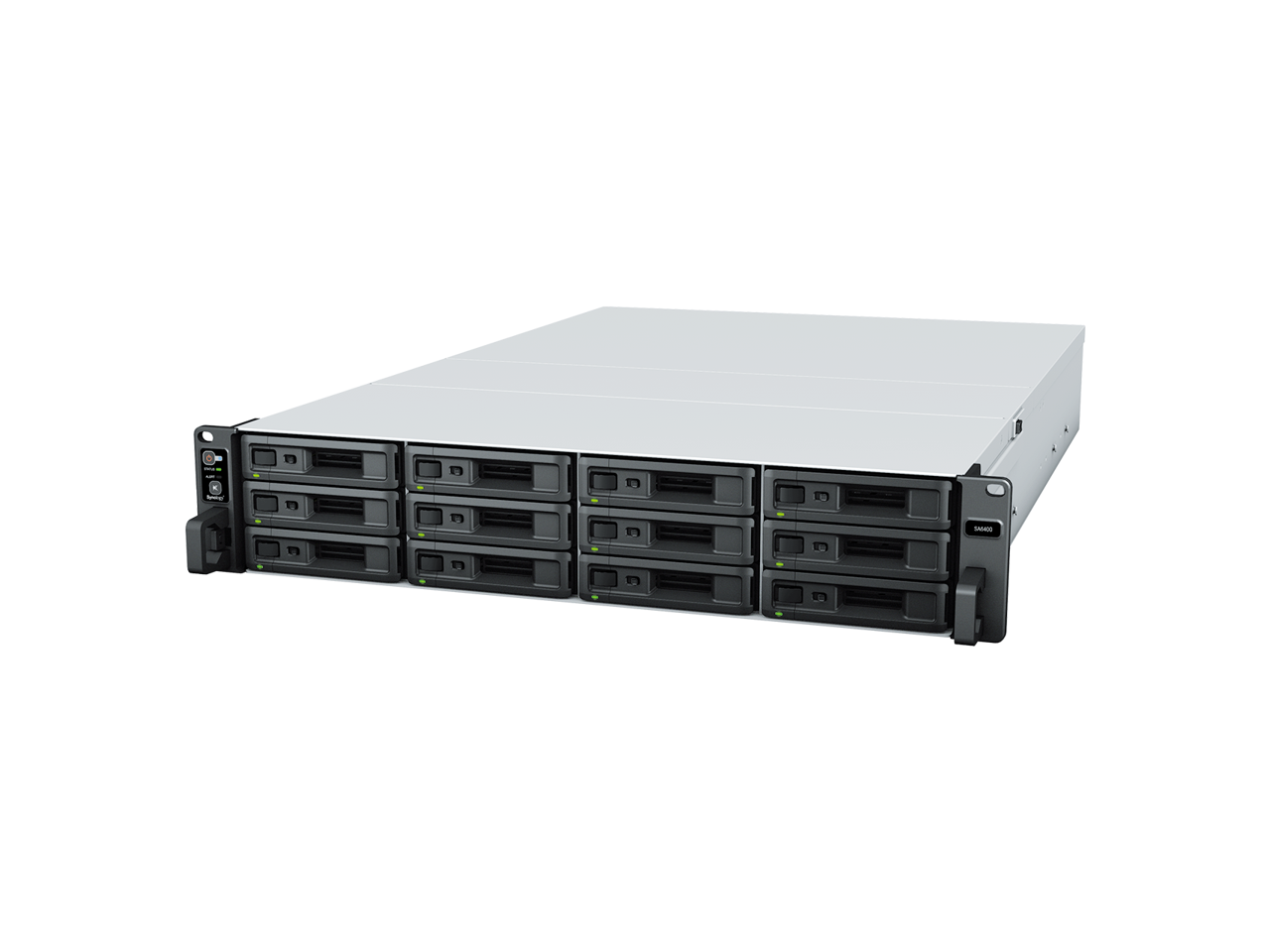 Alt View 1. Synology - Synology SA6400 12Bay Rackmount NAS - Black.