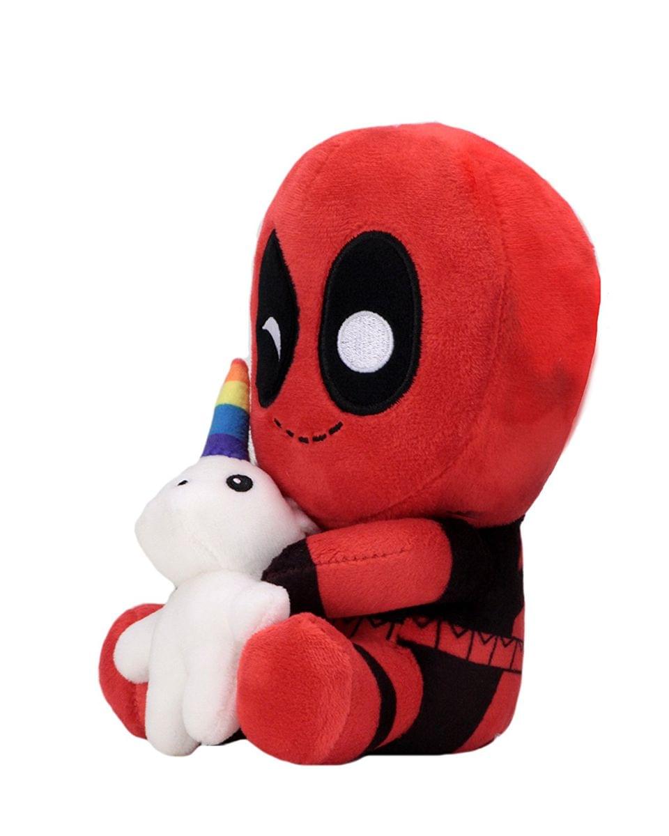 Alt View 1. Kidrobot - Deadpool w/ Unicorn 7.5" Phunny Plush - Red.