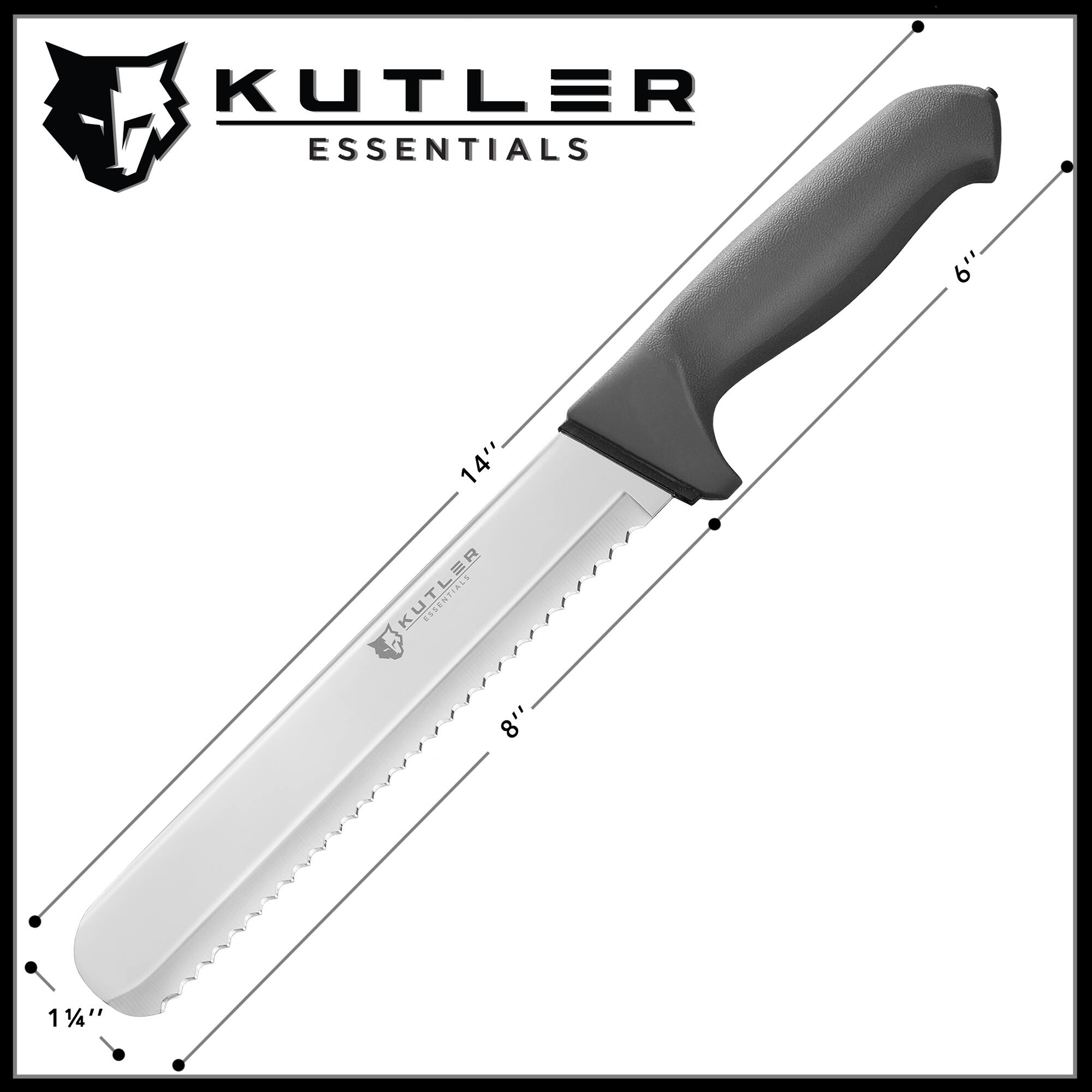 KUTLER ESSENTIALS 6" 14" KUTLER ESSENTIALS : 8" 1 1/4"
