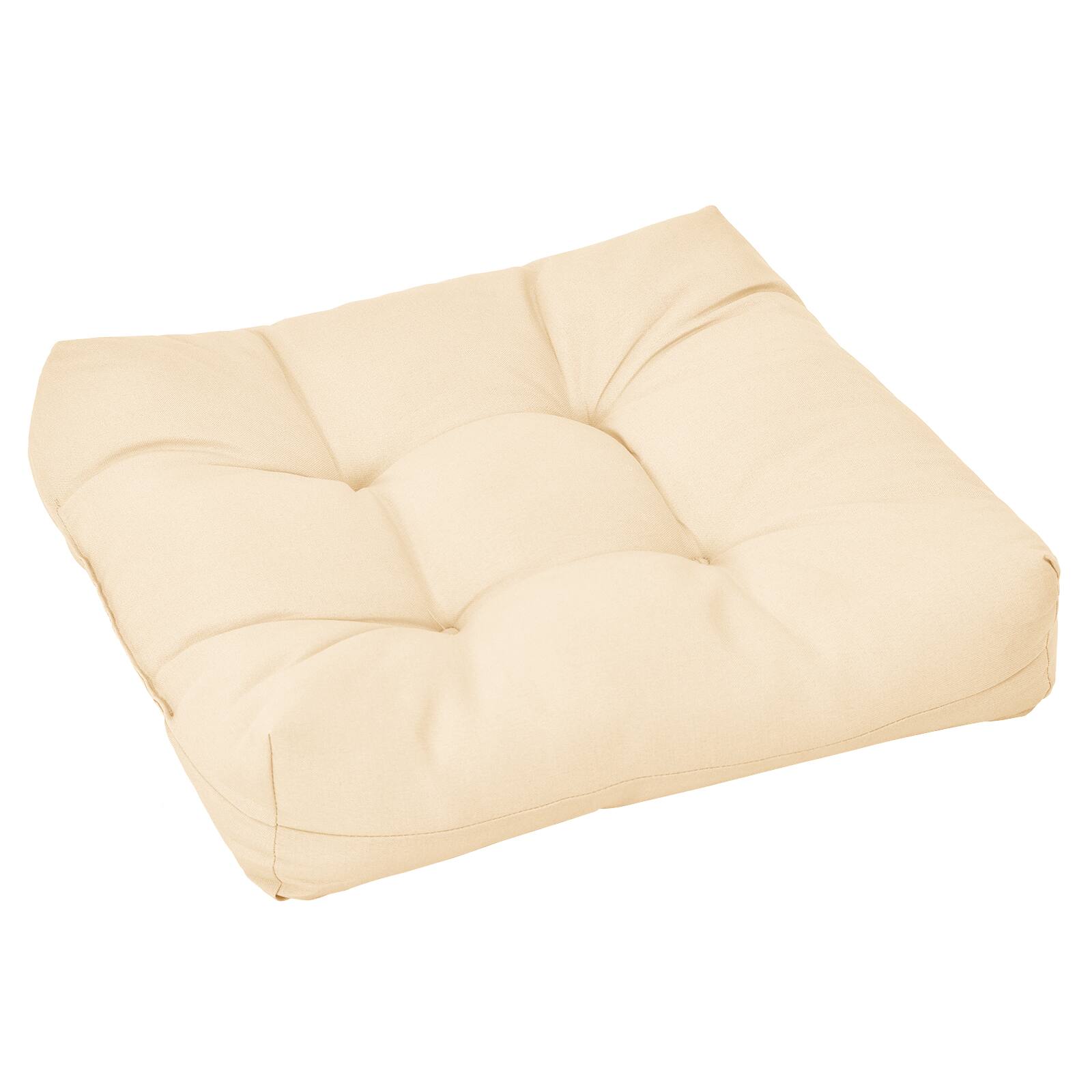 Alt View 9. Gymax - Gymax Set of 6 21'' x 21'' Chair Seat Cushion Pads Patio Beige - Beige.