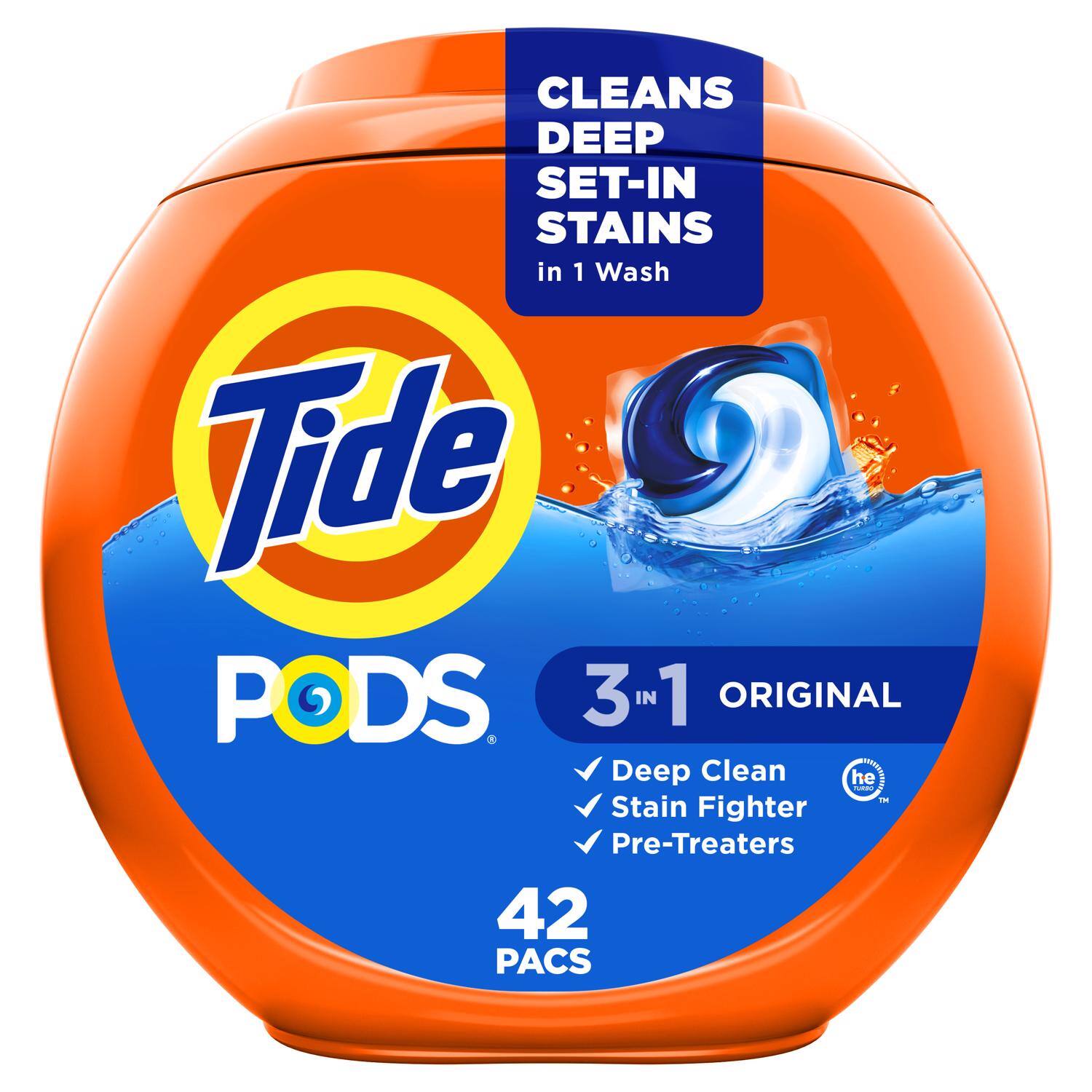 Tide - Original Scent Laundry Detergent Pod 42 pk