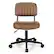 Alt View 17. Costway - PU Leather Adjustable Swivel Office Chair with Backrest (Set of 2) - Brown.
