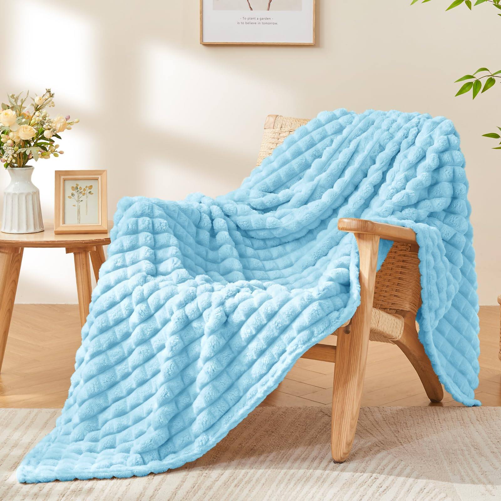 Light Blue Throw(50"x60")