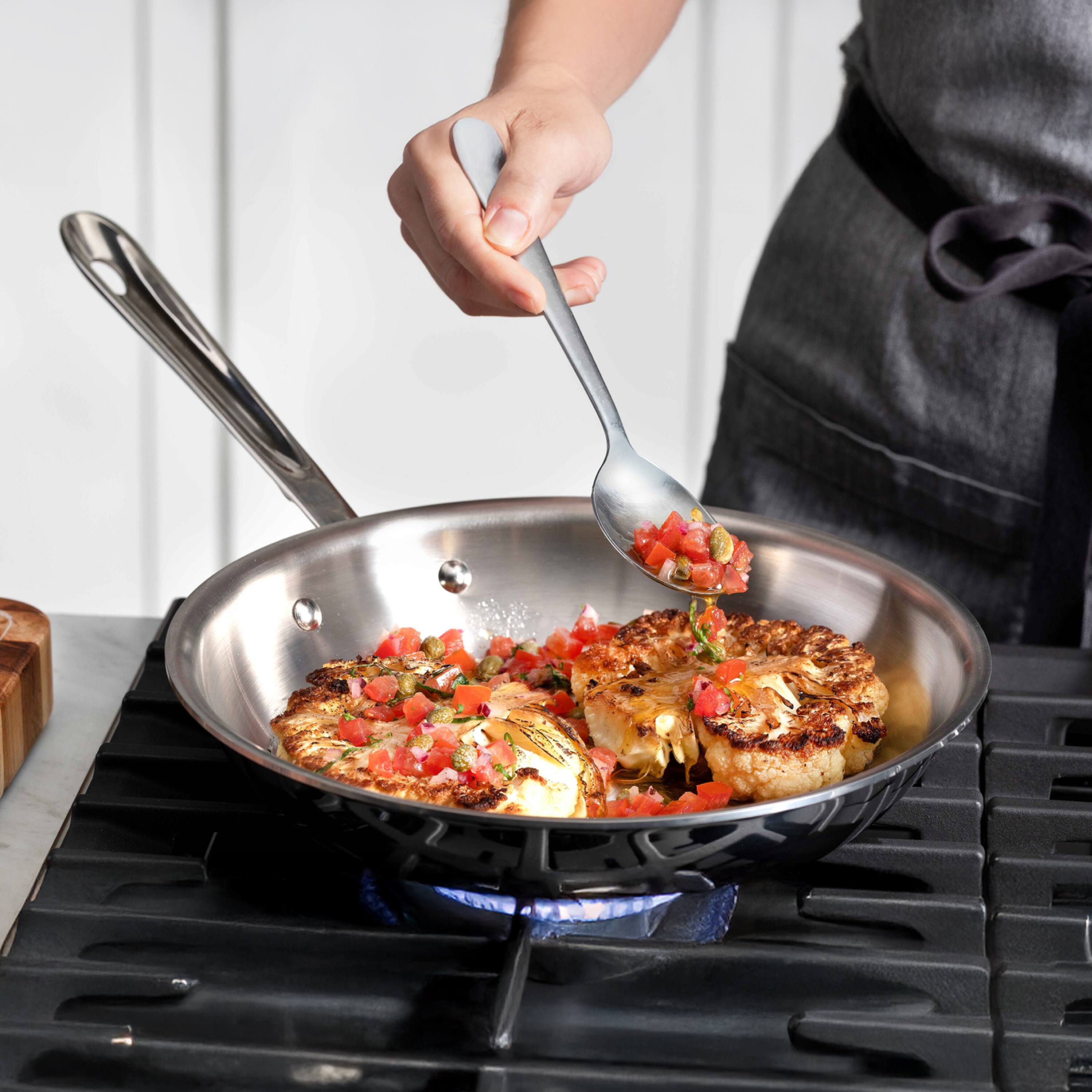 Alt View 5. All Clad - All-Clad 10pc Stainless Steel Cookware, 3-Ply Bonded, Silver - Silver.