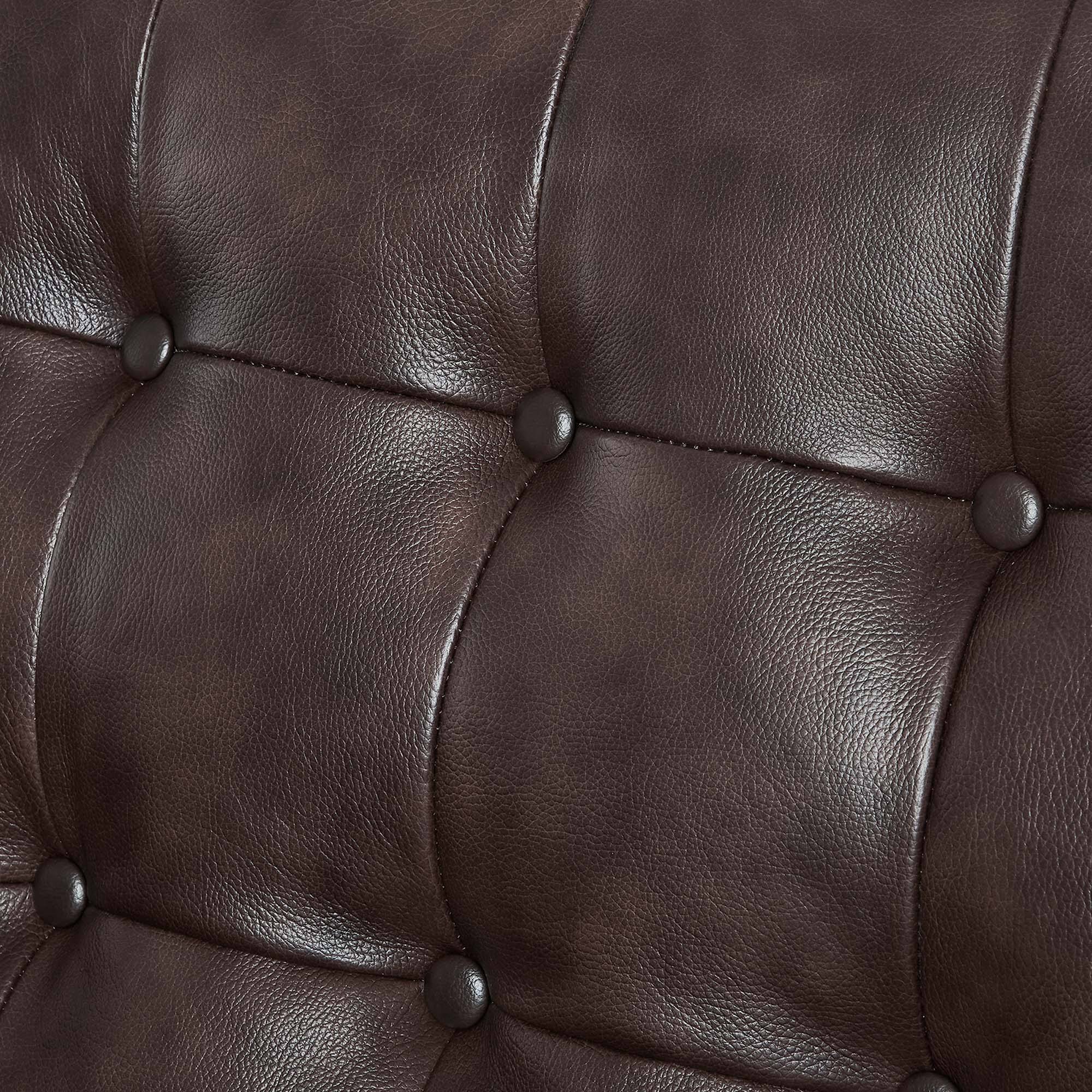 Alt View 4. Modway - Exalt Tufted Leather Loveseat by Modway - Brown.